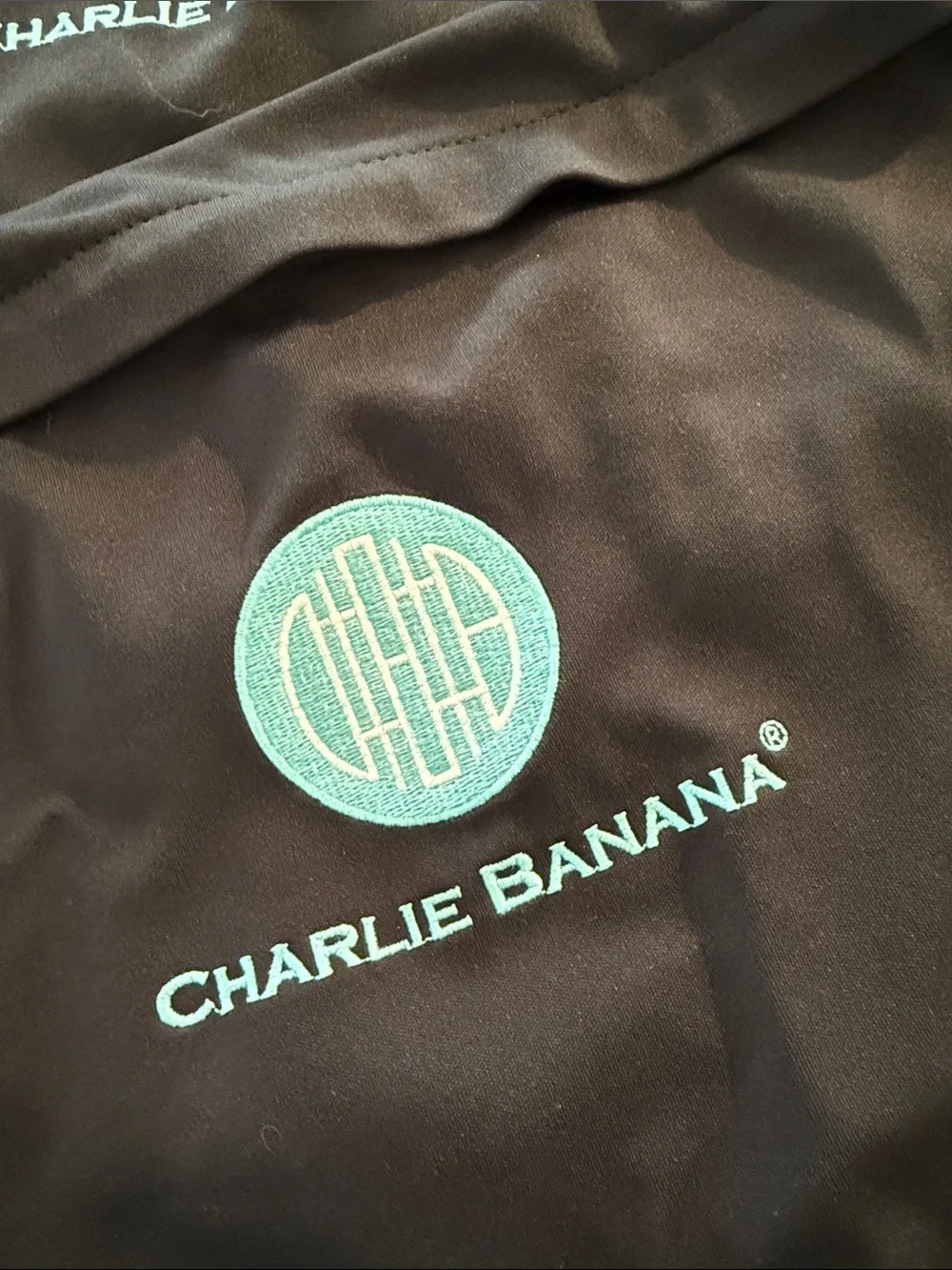Charlie Banana Black Wet Bags with Teal Logo